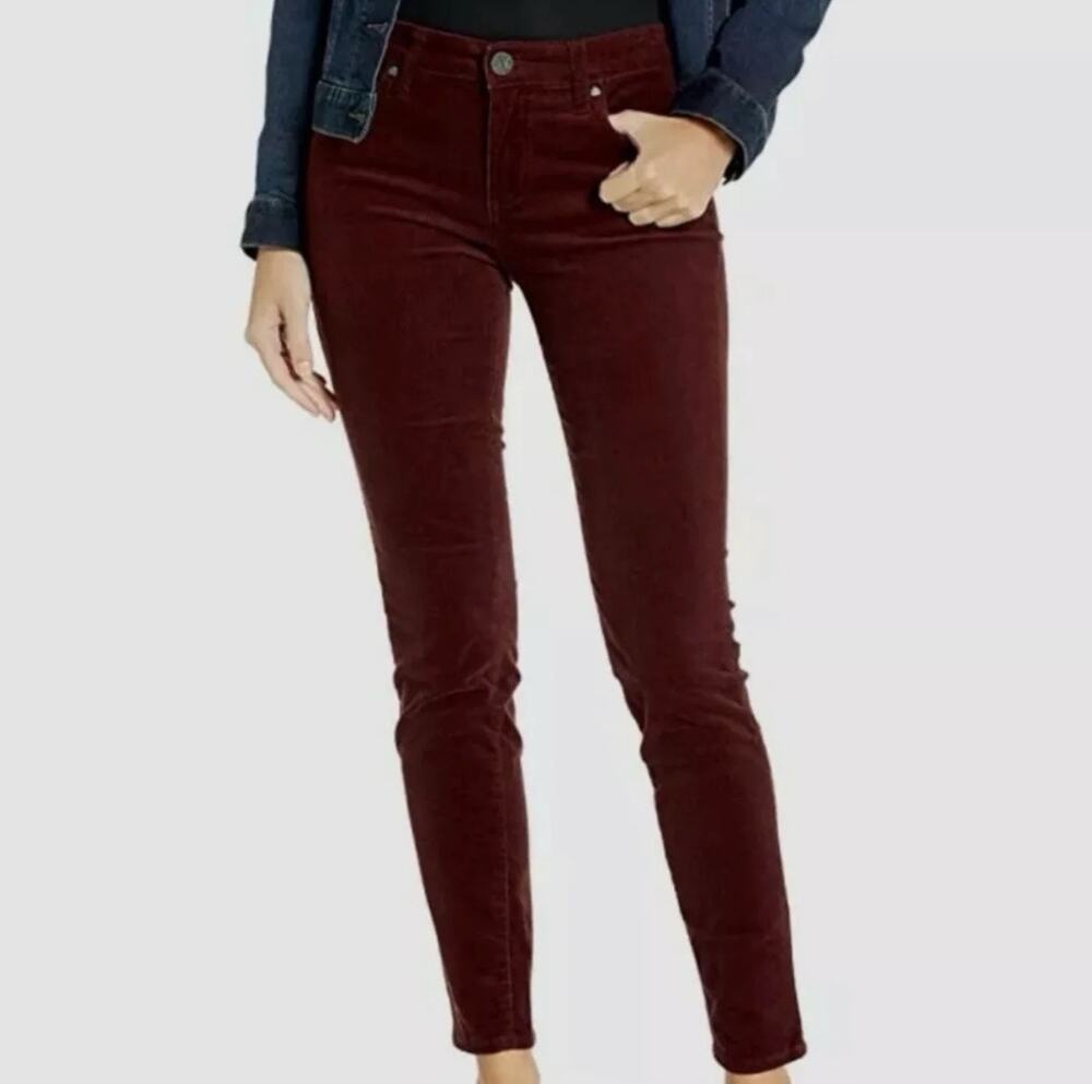 Kut from the Kloth Diana Fab AB Skinny Corduroy Pants size 10